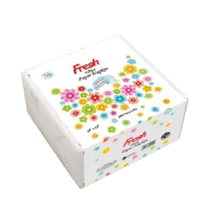 Fresh White Paper Napkin Non-Perfumed-সুগন্ধিমুক্ত সাদা কাগজের ন্যাপকিন(100pcs)